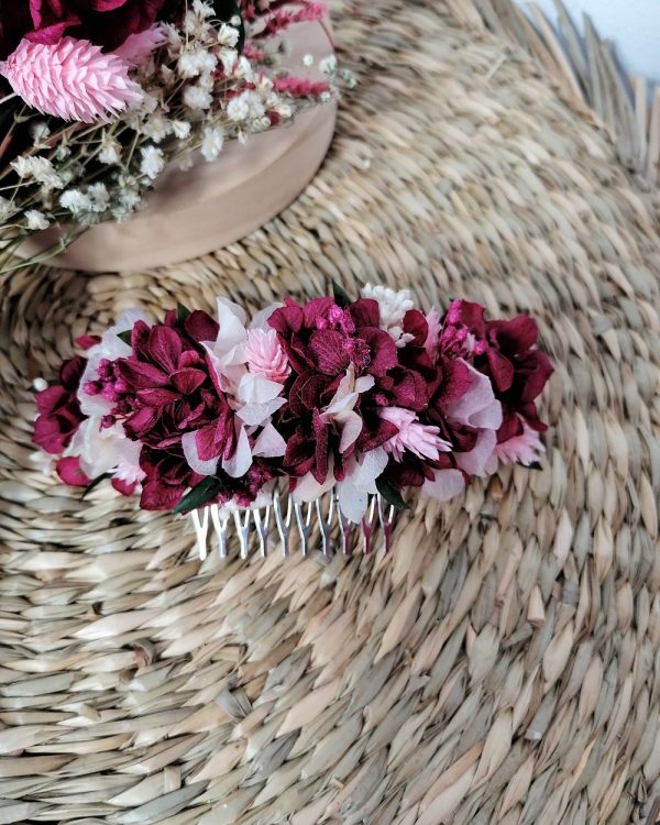 Tocado flores preservadas Amn