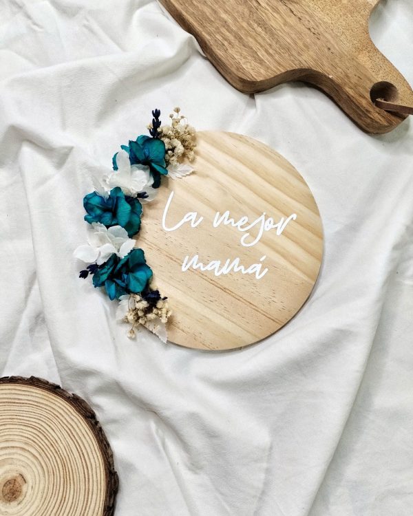 Placa madera la mejor mamá