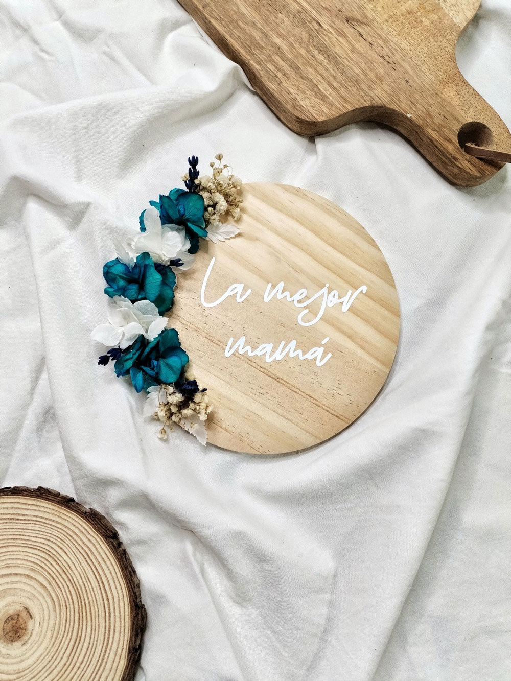 Placa madera la mejor mamá